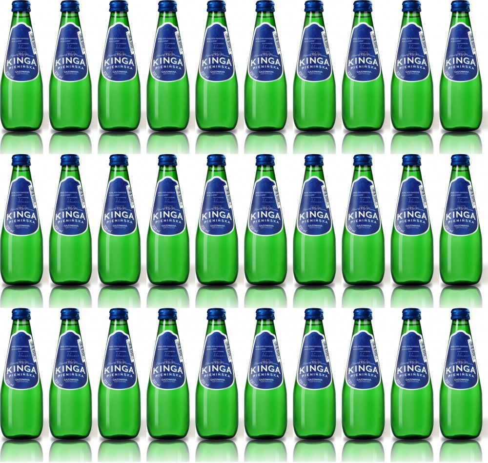 1512x Woda gazowana Kinga Pienińska, 0.33l, butelka szklana