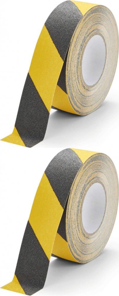 2x Taśma antypoślizgowa Durable Duraline Grip, 50mmx15m, żółto-czarny