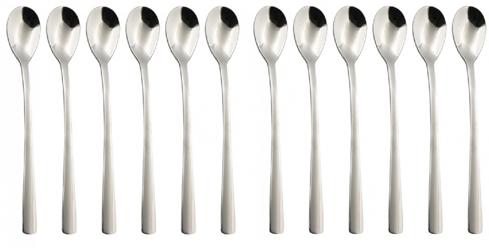 2x łyżeczki koktajlowe Altom Design Future, 20cm, 6 sztuk, srebrny