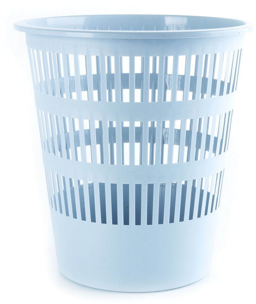 Kosz na śmieci Donau, ażurowy, 12l, szary