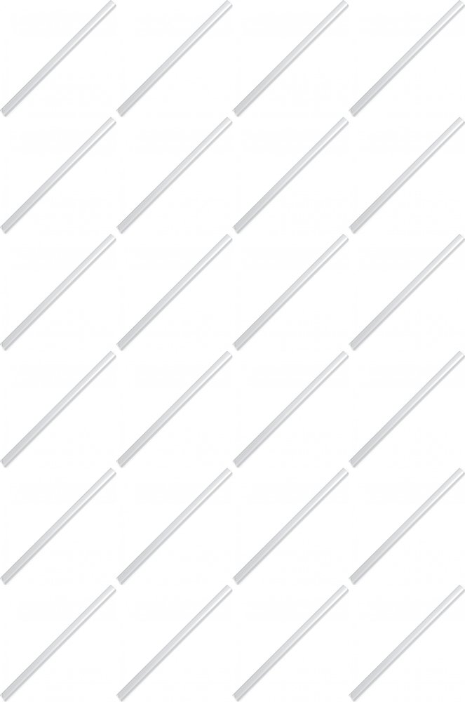 24x Listwa wsuwana Durable, 3mm, do 30 kartek, 1 sztuka przezroczysty