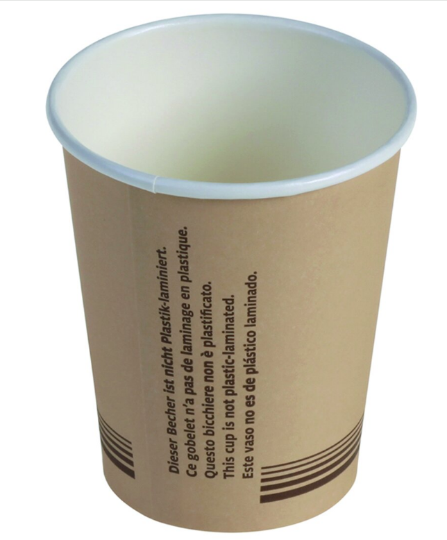 Kubki jednorazowe Naturesse Plastic Free, 250ml, papier, 50 sztuk