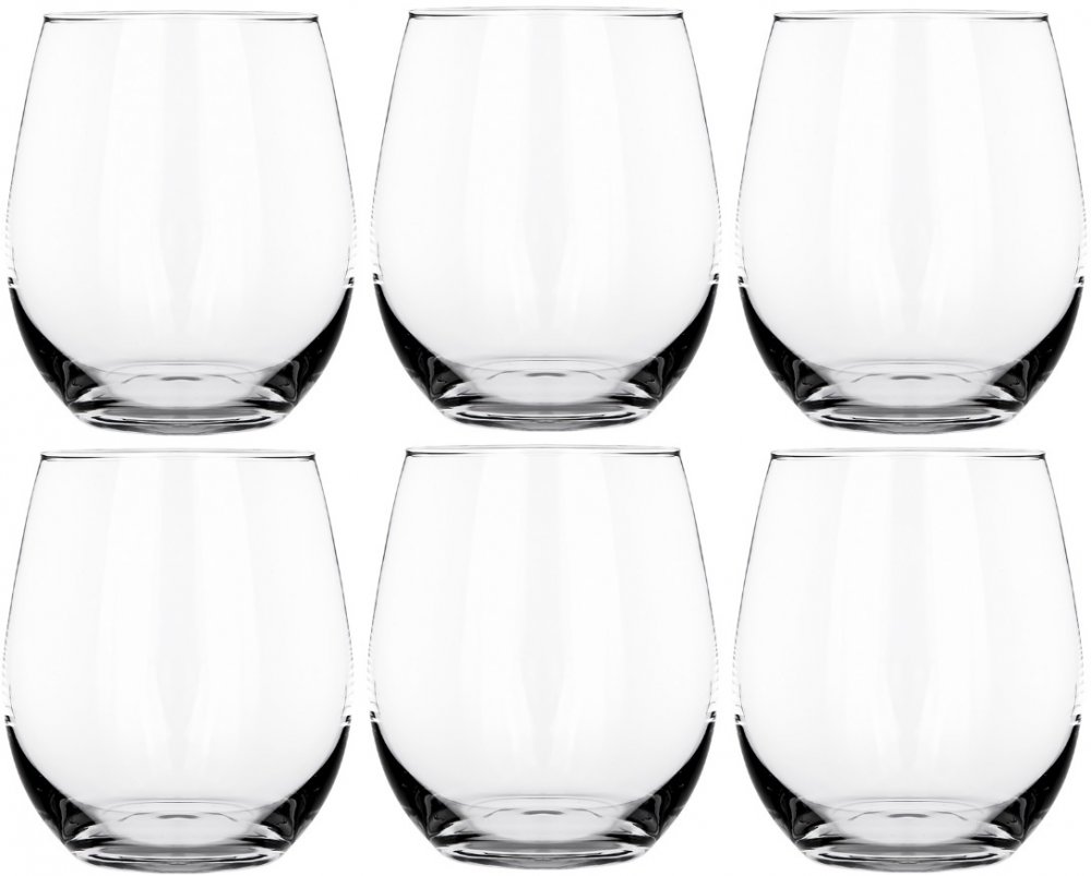 Szklanki niskie Altom Design Diamond, 390ml, szkło, 6 sztuk, przezroczysty