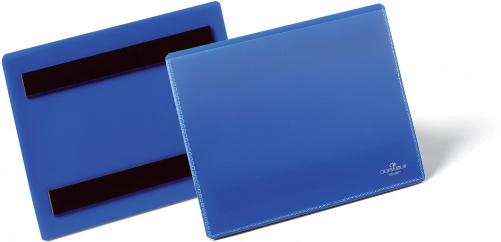 Kieszeń magnetyczna Durable, A6, pozioma, 50 sztuk, granatowy
