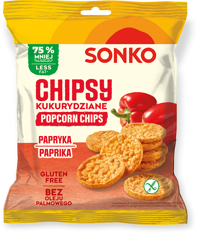 Chipsy kukurydziane Sonko, paprykowy, 20g