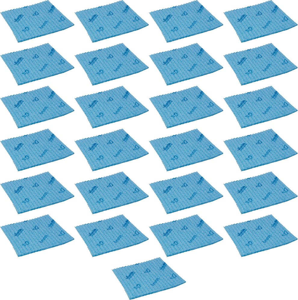 25x Ściereczka Vileda Breazy, gąbczasta, mikrofaza, 35x35cm, 1 sztuka, niebieski