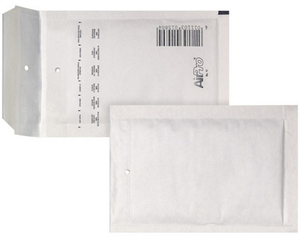 Koperta bąbelkowa Bong AirPro, A11, 120x175mm, 200 sztuk, biały