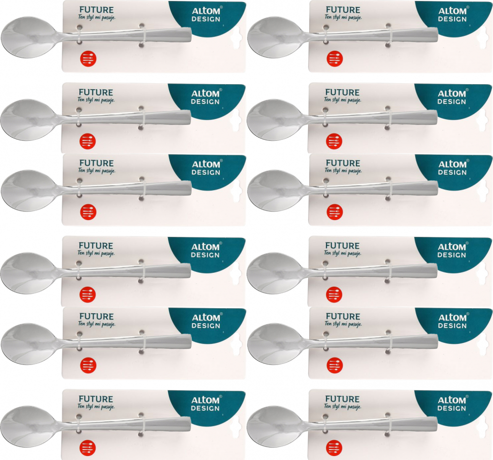 6x Łyżeczki do herbaty Altom Design Future, 6 sztuk, srebrny
