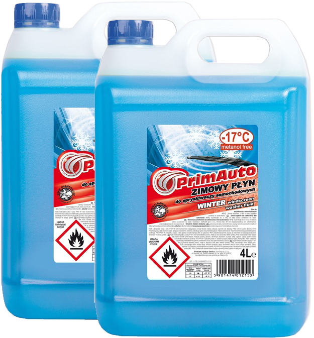 2x Płyn do spryskiwaczy PrimAuto, zimowy, 4l