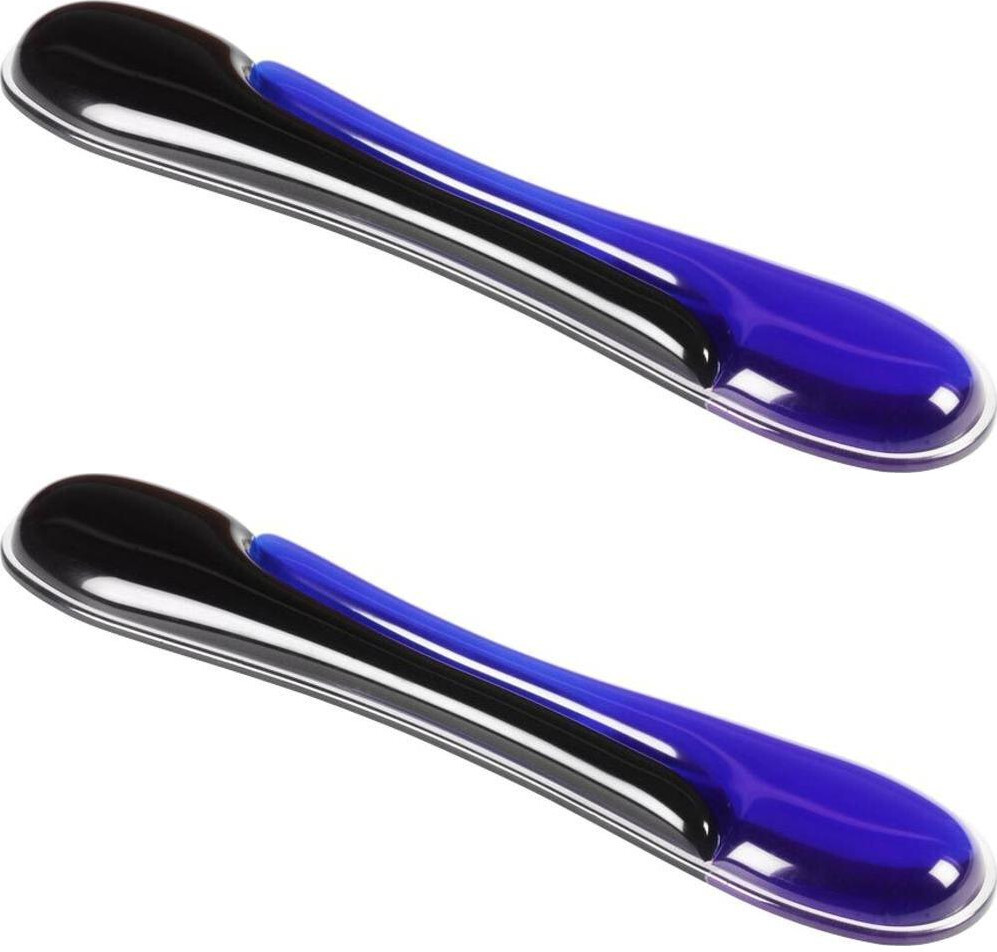 2x Podkładka pod nadgarstek Kensington, Duo Gel, niebiesko-czarny