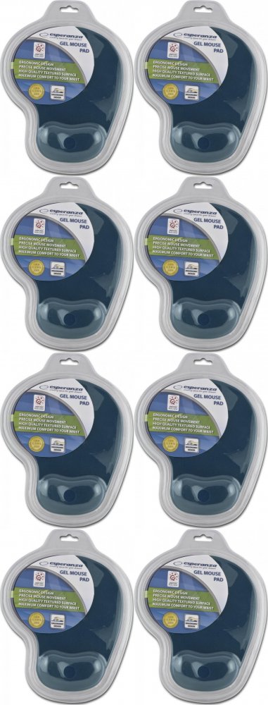 8x Podkładka żelowa pod mysz Esperanza EA137R, 230x190x20mm, granatowy