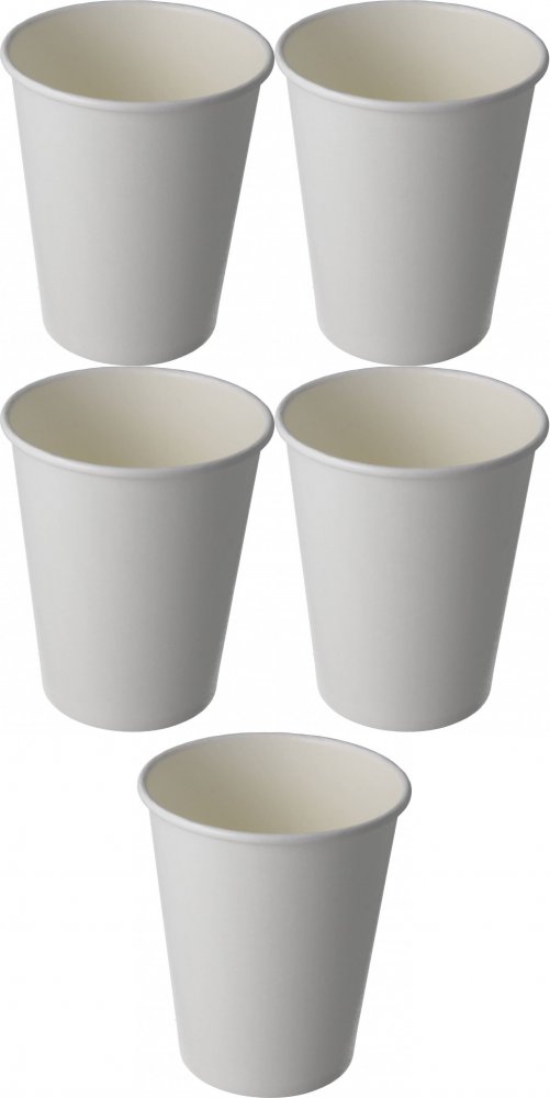5x Kubki jednorazowe Naturesse Plastic Free, 250ml, papier, 50 sztuk