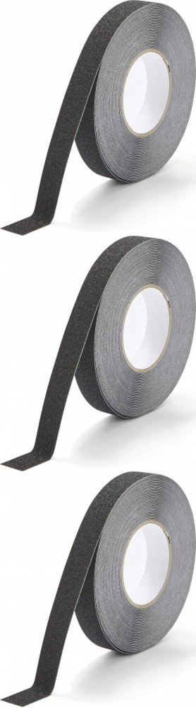 3x Taśma antypoślizgowa Durable Duraline Grip, 25mmx15m, czarny