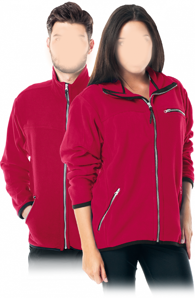 Bluza polarowa Reis Honey, gramatura 290g, rozmiar XL, czerwony