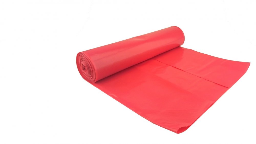 Worki na śmieci Folipak, na odpady medyczne, 35l, 25 sztuk, czerwony