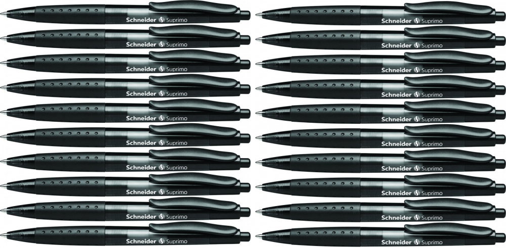 Długopis automatyczny Schneider Suprimo, M, czarny 20SZT