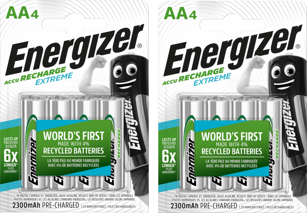 2x Akumulator Energizer Extreme, AA, 1.2V, 2300mAh, 4 sztuki