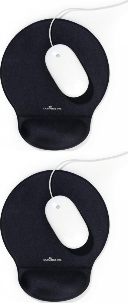 2x Podkładka żelowa pod mysz Durable Ergotop, 26x230x260mm, antracyt