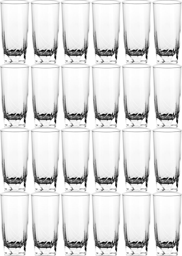 4x Szklanki Luminarc Ascot, 330 ml, szkło, komplet 6 sztuk, przezroczysty