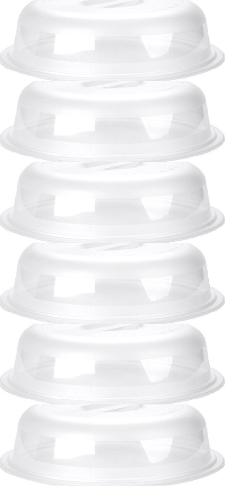 6x Pokrywa do kuchenki mikrofalowej Keeper, 26.5cm, przezroczysty