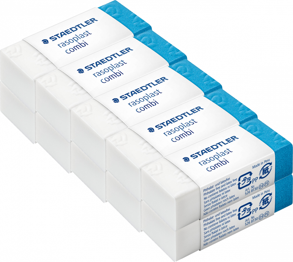 10x Gumka dwuczęściowa Staedtler Rasoplast Combi