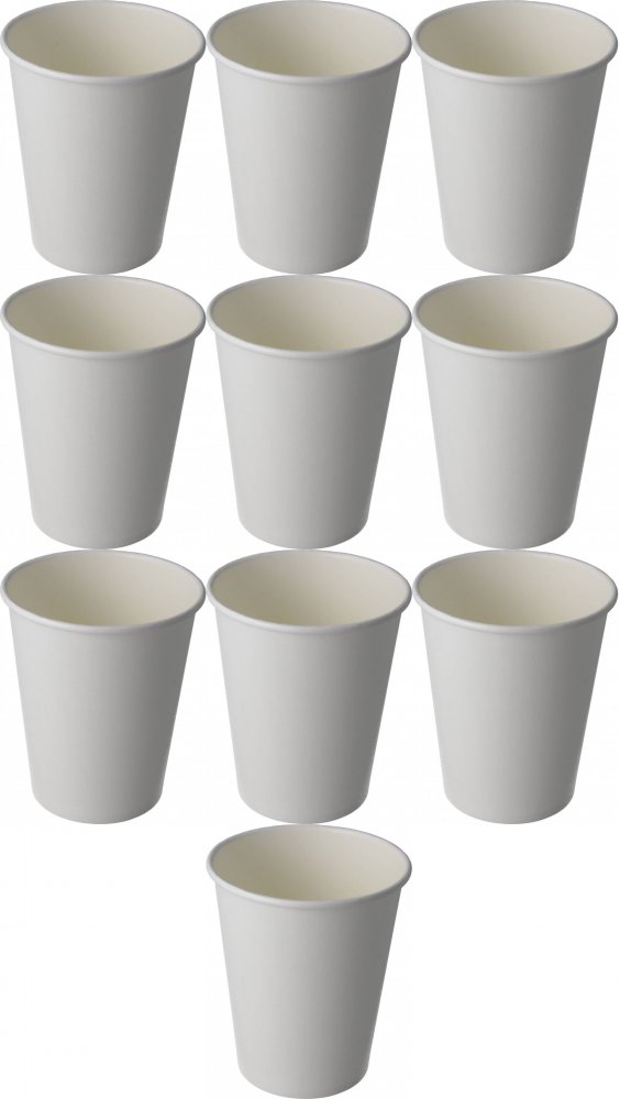 10x Kubki jednorazowe Naturesse Plastic Free, 250ml, papier, 50 sztuk