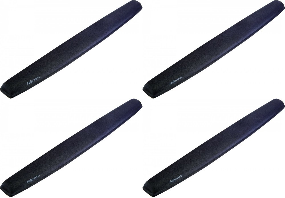 4x Podkładka przed klawiaturę Fellowes Memory Foam, 20x490x59mm, czarny