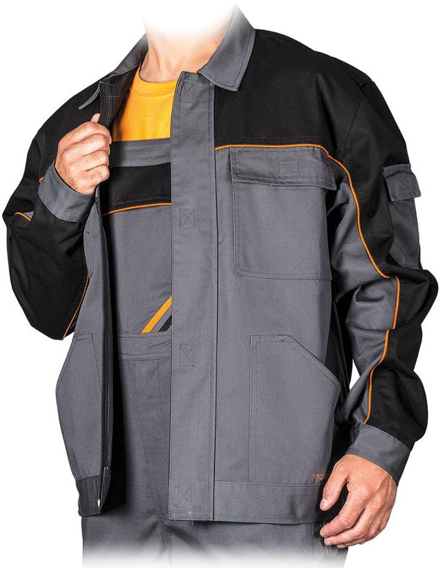 Bluza Professional Pro-J, gramatura 320g, rozmiar M, szaro-czarny