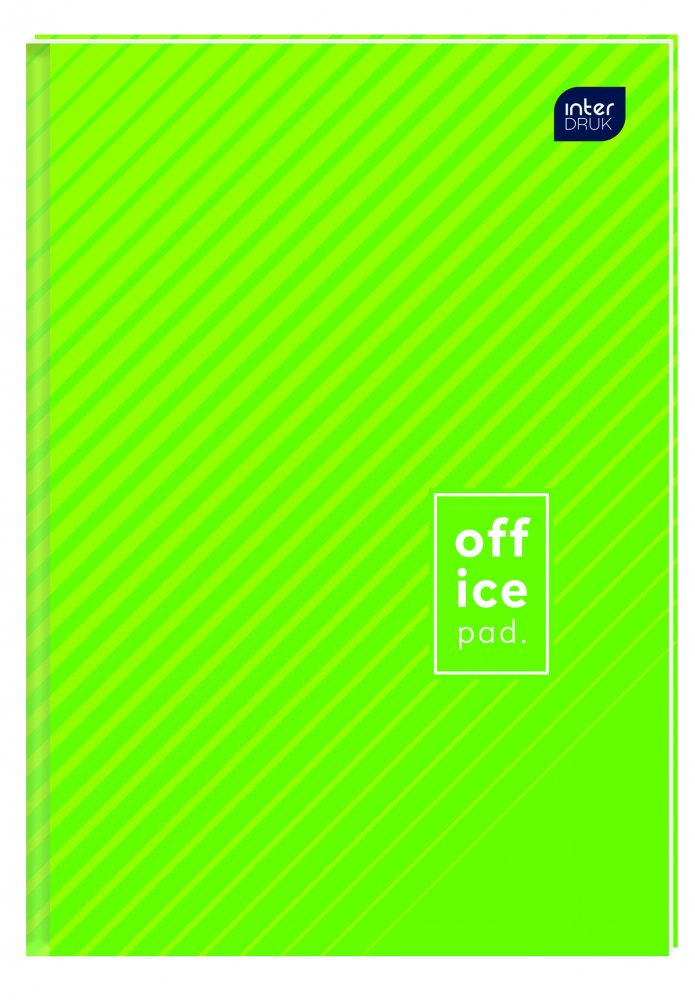 Brulion w kratkę Interdruk, A4, twarda oprawa, 192 kartki, mix wzorów