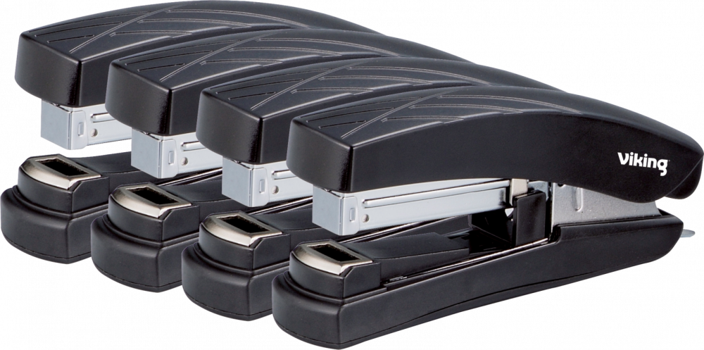 4x Zszywacz Viking, do 30 kartek, czarny