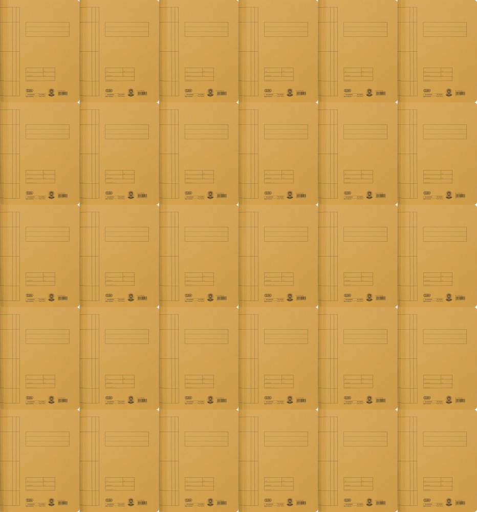 100x Skoroszyt kartonowy bez oczek Elba, A4, do 100 kartek, 250g/m2, żółty