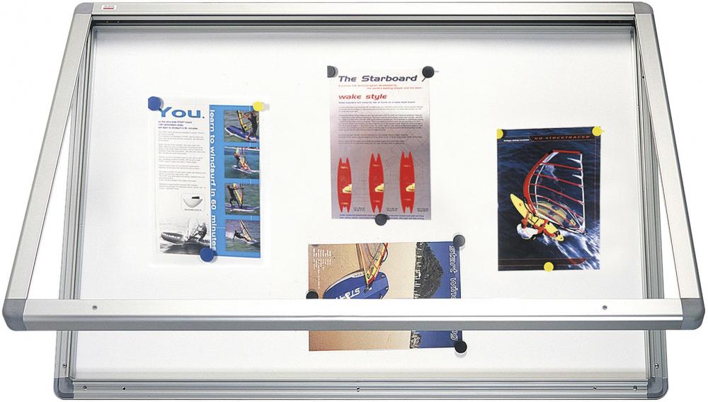 Gablota suchościeralno-magnetyczna 2x3, w ramie aluminiowej, 60x90 cm