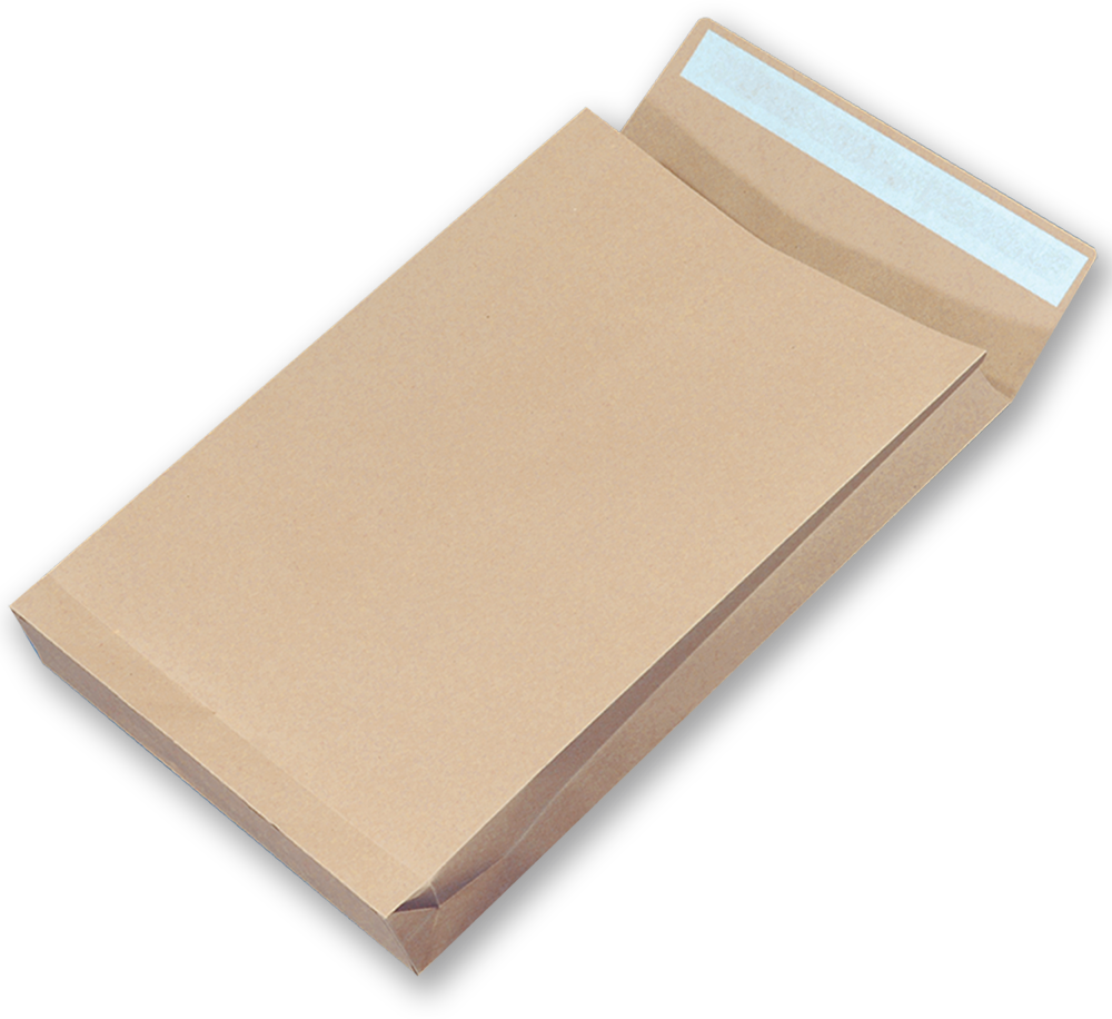 3x Koperta rozszerzana NC, E4, z paskiem HK, 10 sztuk, brązowy