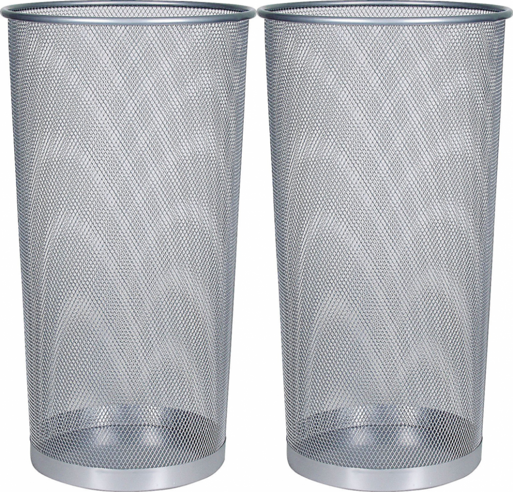 2x Stojak na parasole Q-Connect, metalowy, srebrny