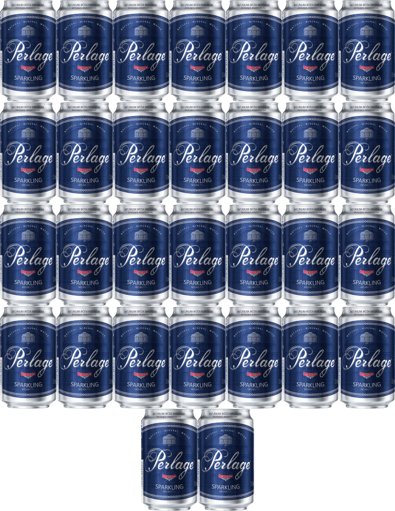 48x Woda gazowana Cisowianka Perlage, 0.33l, puszka