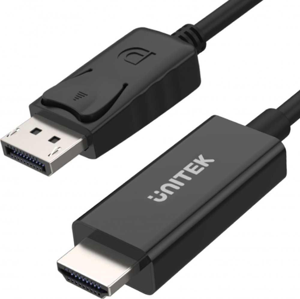 Kabel DisplayPort (DP) do HDMI Unitek Y-5118CA, 1.8m, czarny