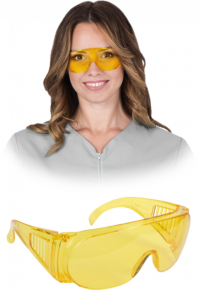 Okulary ochronne Reis Gog-Ice-Light, przeciwodpryskowe, żółty