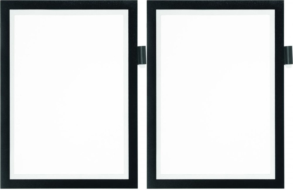 2x Ramka magnetyczna Durable Duraframe Note, samoprzylepna, A4, 1 sztuka, czarny