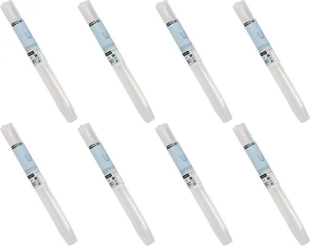 8x Kieliszki wielorazowe Papstar, 20ml, polipropylen, 50 sztuk, przezroczysty