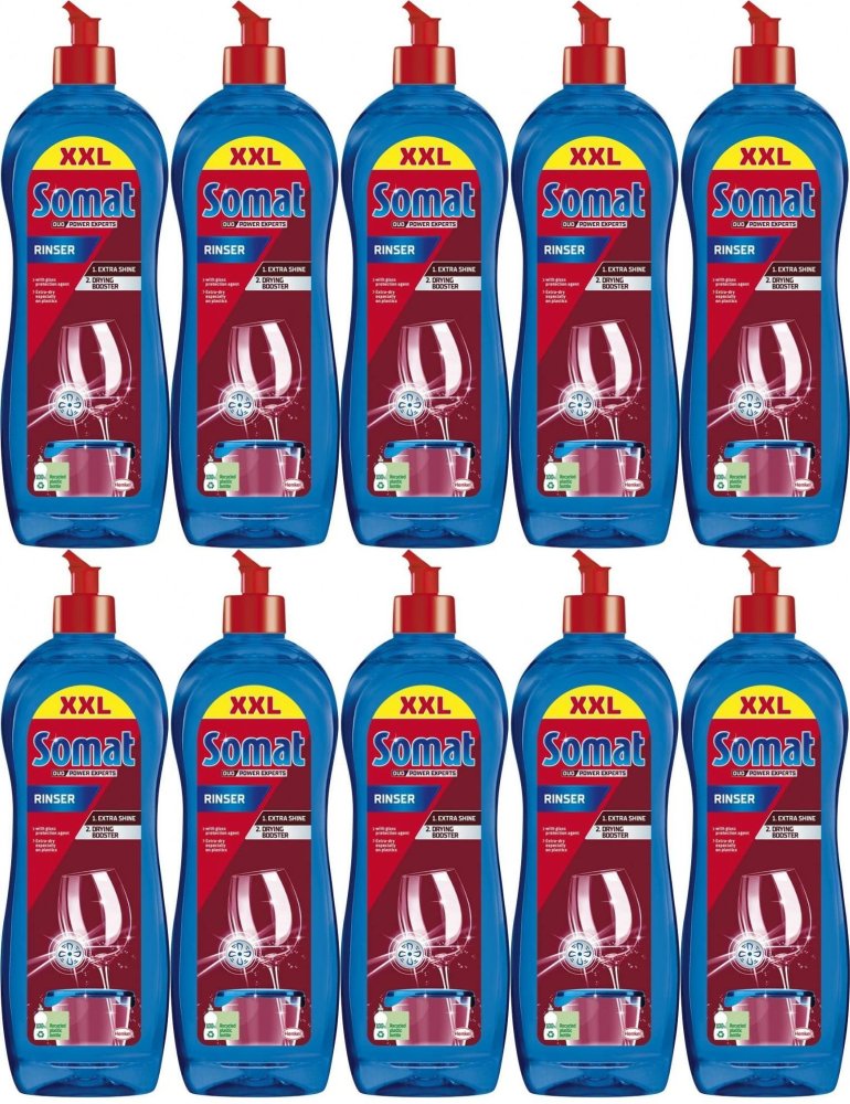 10x Nabłyszczacz do zmywarki Somat, 750ml