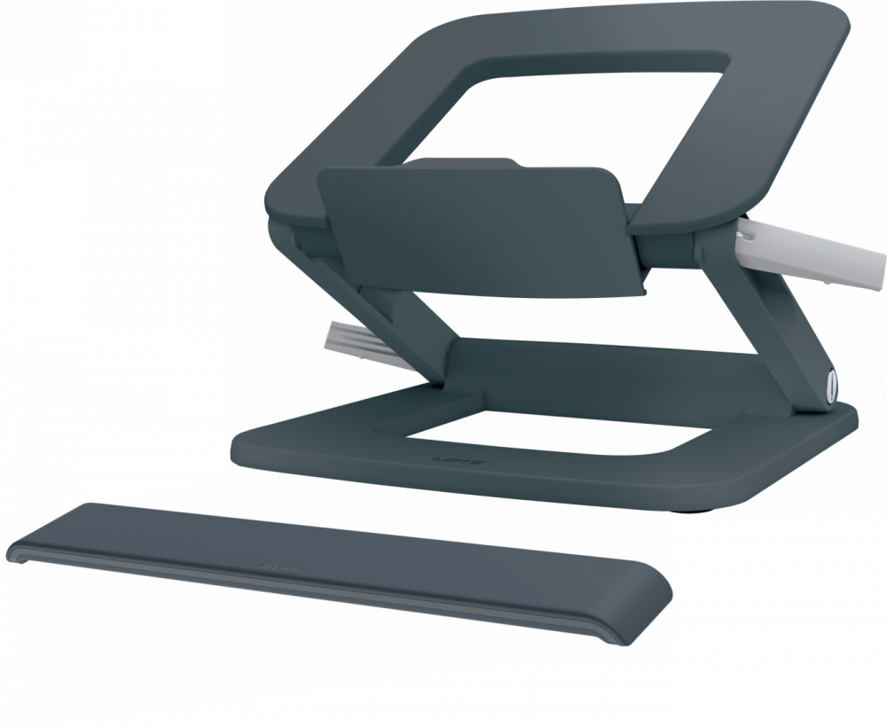 Zestaw: podstawka pod laptopa + podkładka pod nadgarstki Leitz Ergo, ciemnoszary