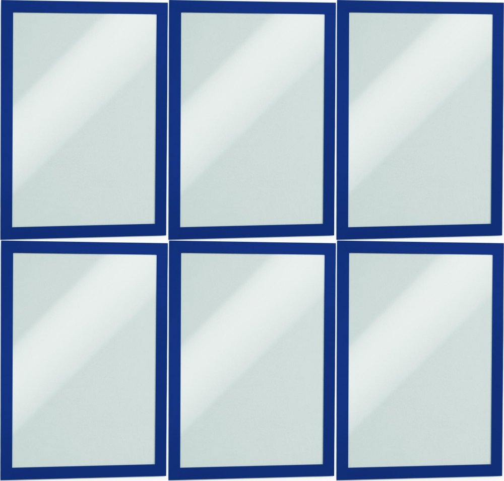 3x Ramka magnetyczna Durable Duraframe, samoprzylepna, A4, 2 sztuki, granatowy