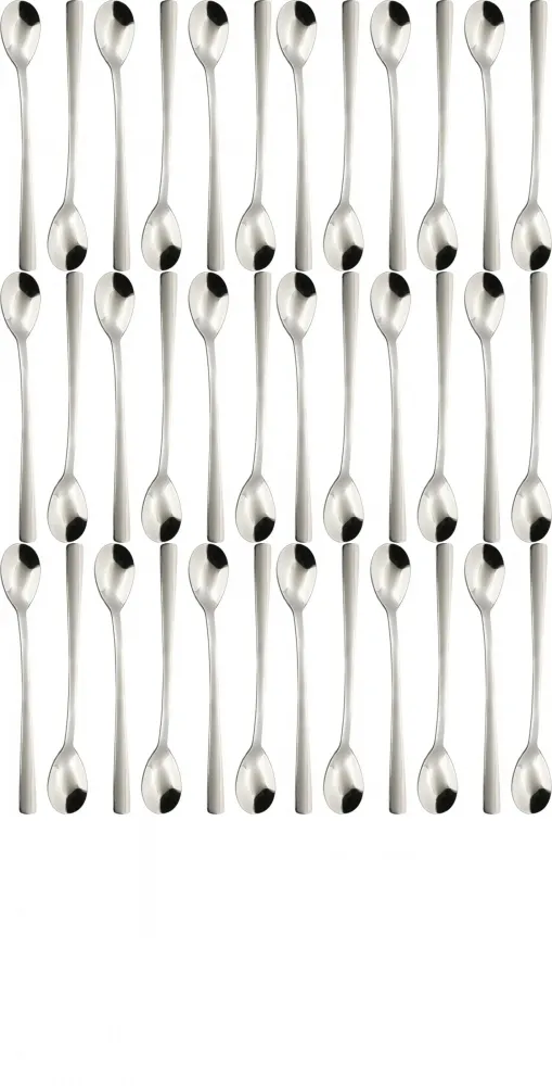 6x Łyżeczki koktajlowe Altom Design Future, 18cm, 6 sztuk, blister, srebrny