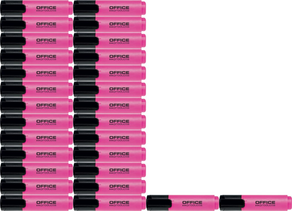 100x Zakreślacz Office Products, ścięta, różowy