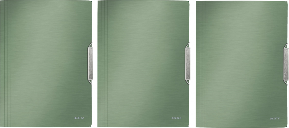 3x Teczka plastikowa z gumką Leitz Style, A4, 15mm, seledynowy