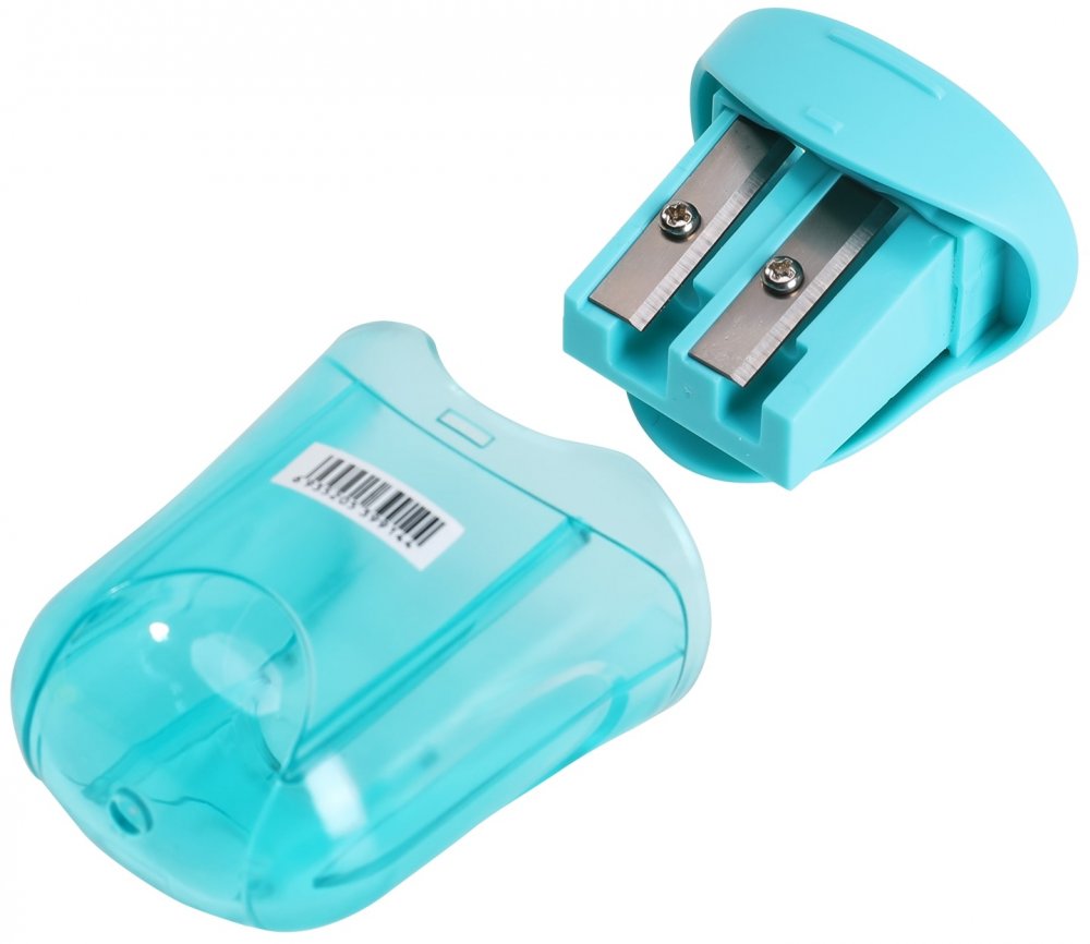 Temperówka Deli, z pojemnikiem, 2 otwory, 1 sztuka, mix kolorów