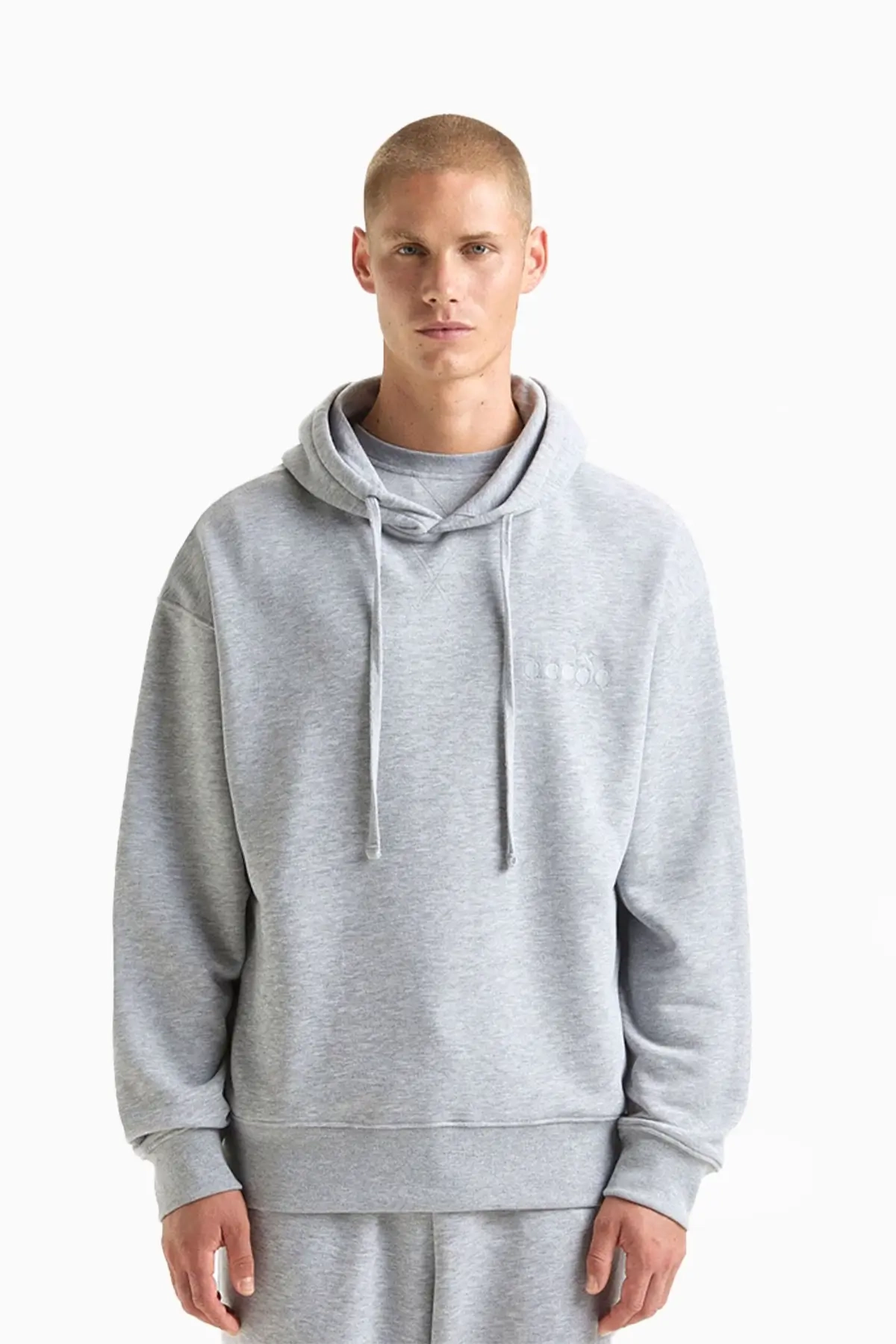 Bluza z kapturem Diadora Athletic Logo - Szary