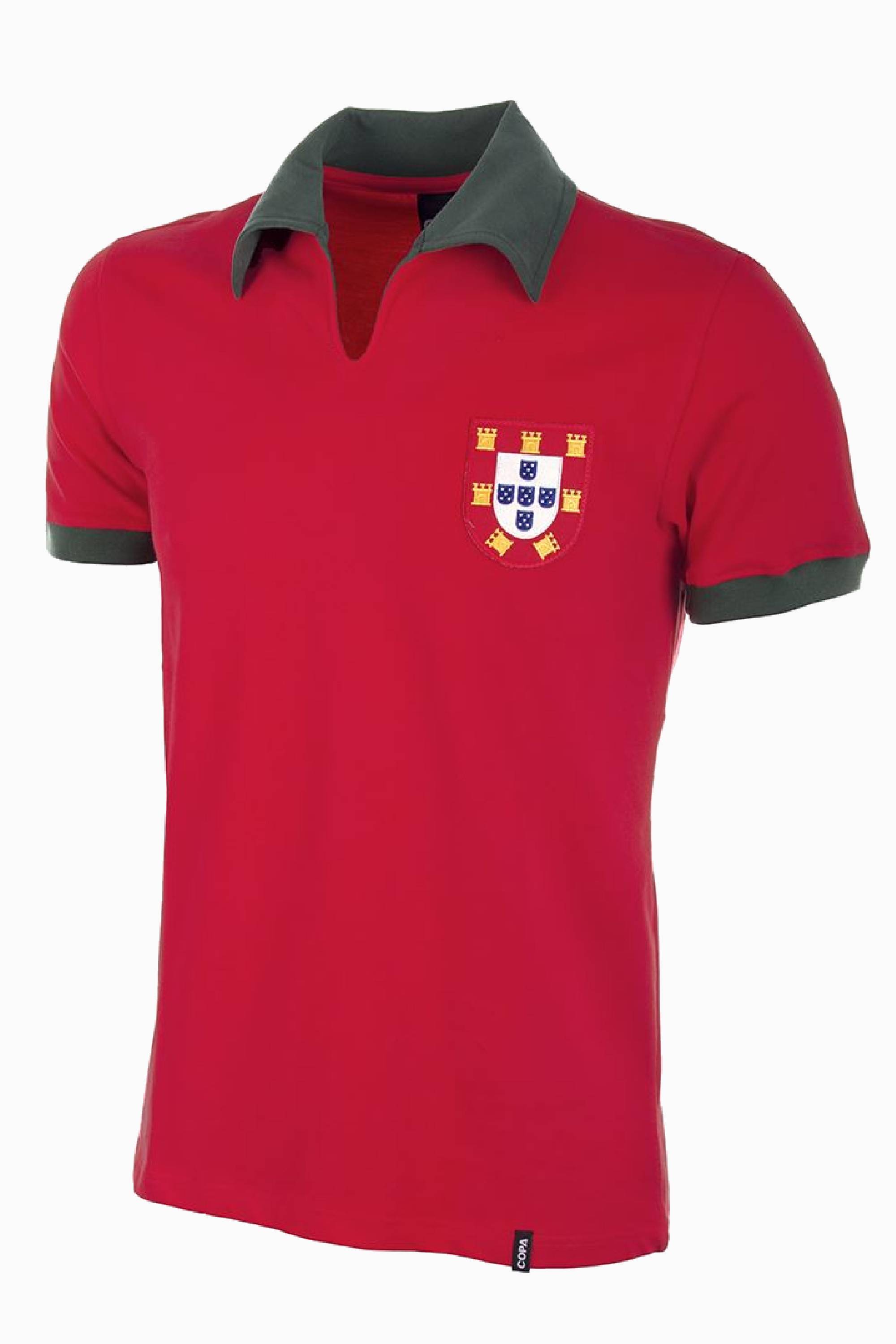 Koszulka Reprezentacji Portugalii Retro COPA 1972 - Czerwony