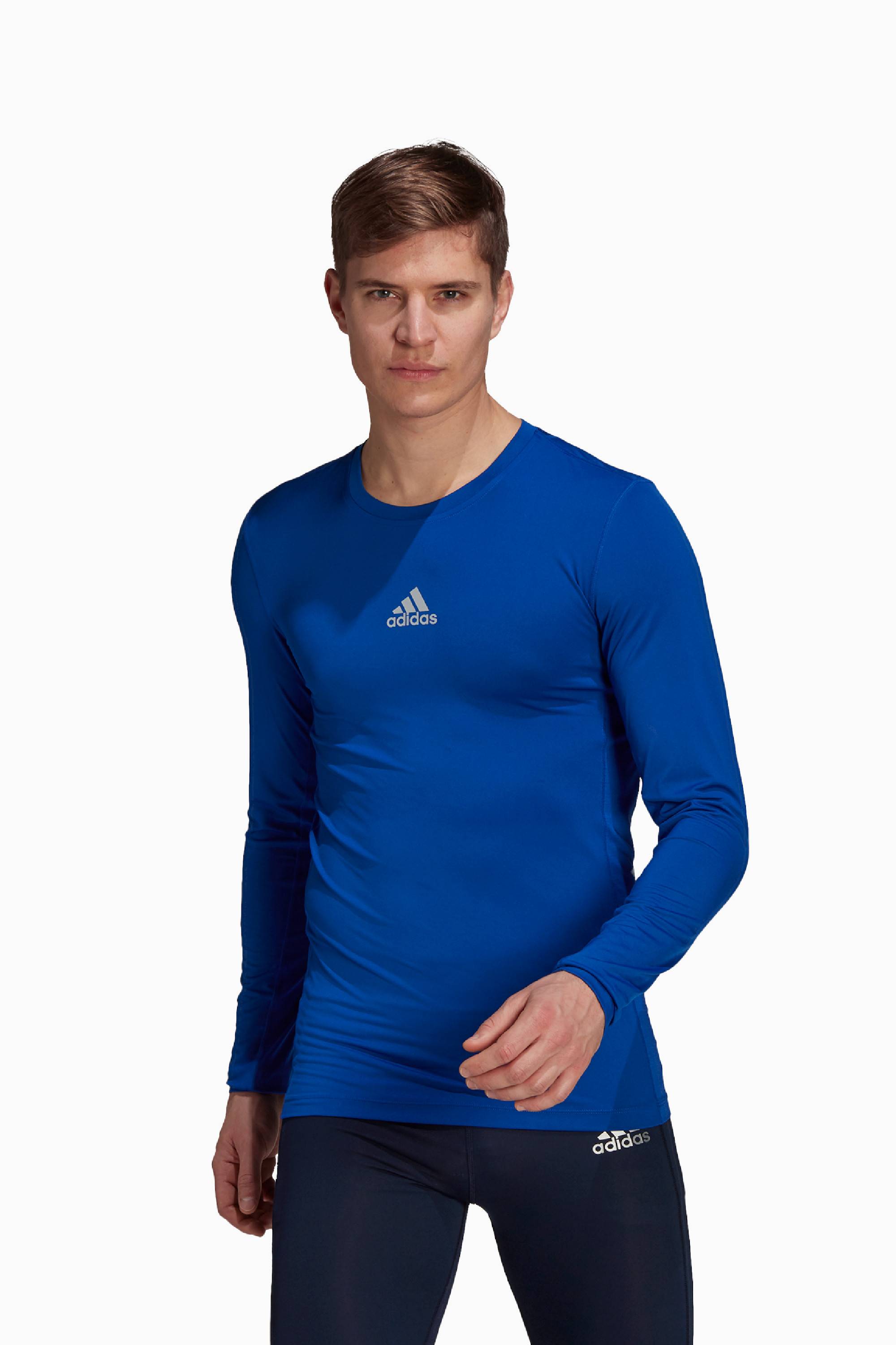 Koszulka Termoaktywna adidas Techfit compression LS - Niebieski