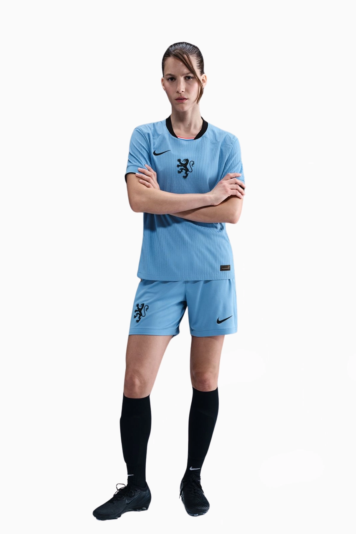 Spodenki Reprezentacji Holandii Nike 2025 Wyjazdowe Stadium Damskie - Niebieski